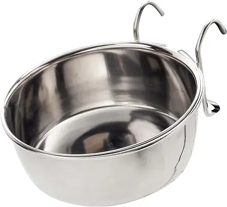 Stainless steel pet water bowl