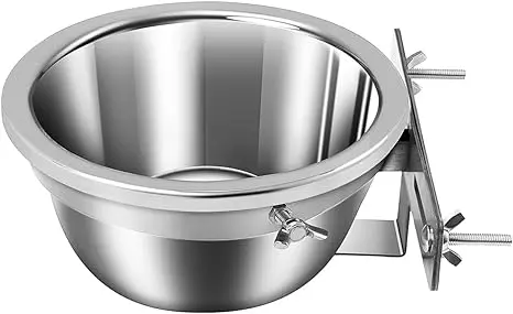 Stainless steel pet water bowl